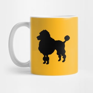 black poodle art Mug